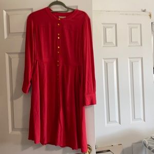 Apple seeds petite pink dress 8P